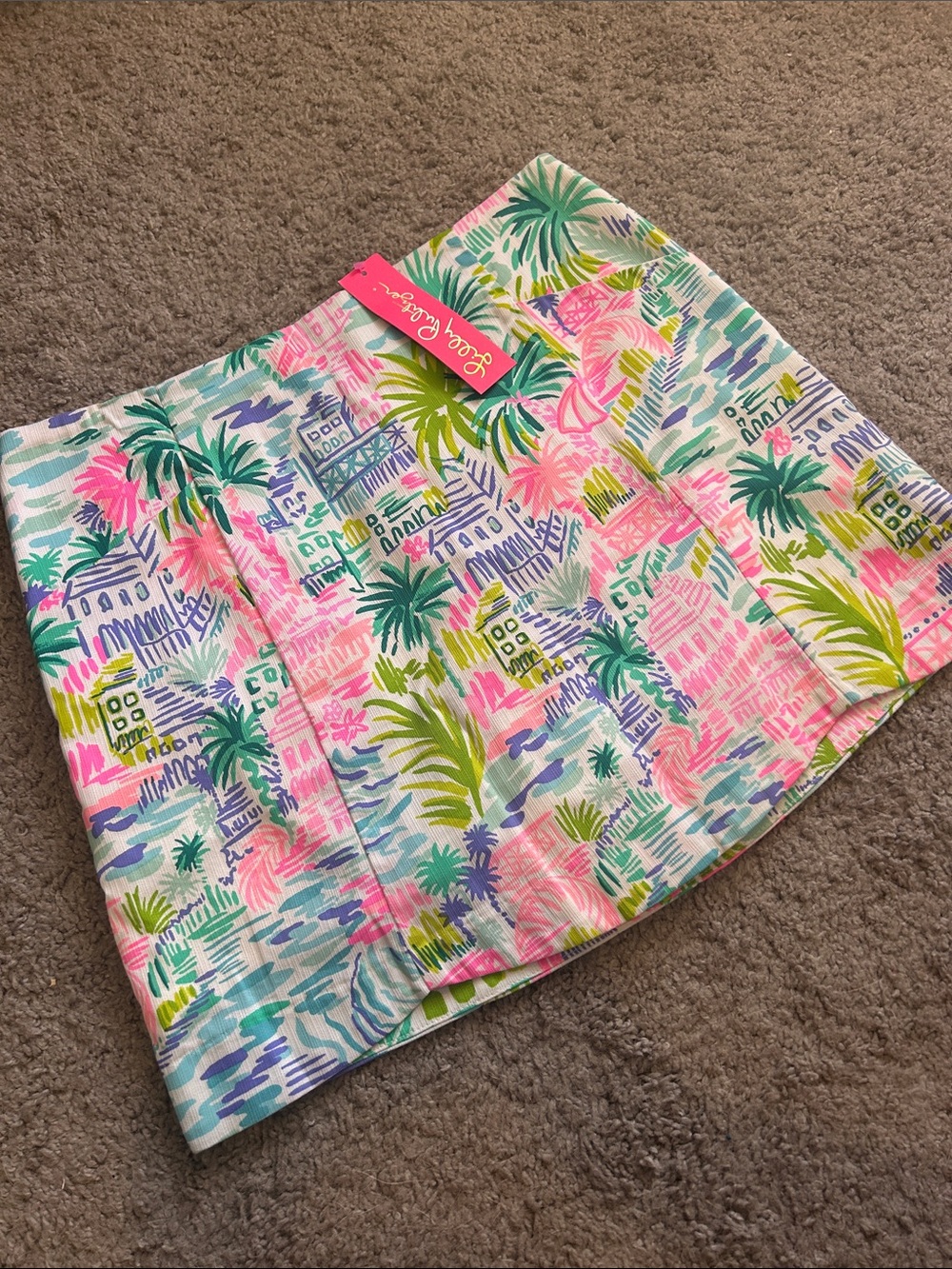 NWT $78 Lilly Pulitzer Becki Skort in Private Island, Size 8